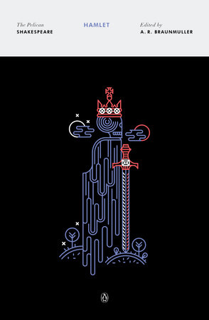 Book cover for Hamlet by William Shakespeare.