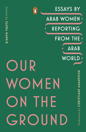 Book title (Our Women On the Ground) in pink on plain green background