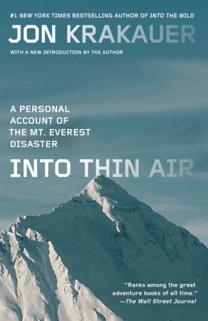 Cover of Into Thin Air: A Personal Account of the Mt. Everest Disaster