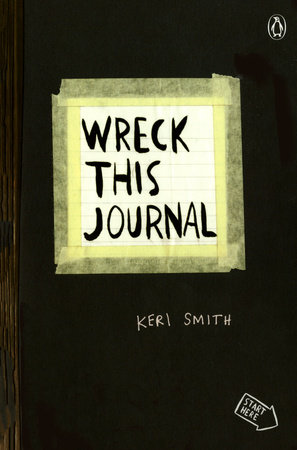 Wreck This Journal（黑色）扩展版。书籍封面图片