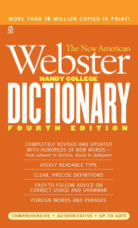 The New American Webster Handy College Dictionary by Philip D. Morehead