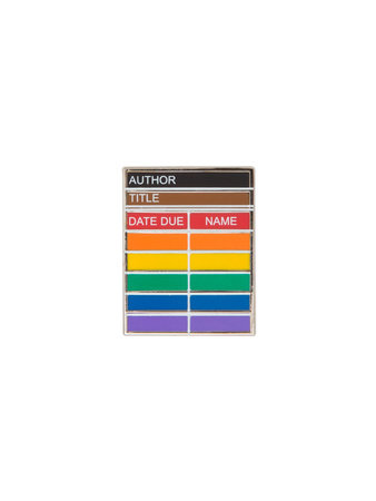Library Card Pride Enamel Pin by Out of Print