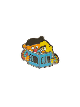 Sesame Street: Bert and Ernie Book Club Enamel Pin by Out of Print