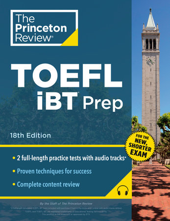 Princeton Review TOEFL iBT Prep with Audio/Listening Tracks, 18th Edition by The Princeton Review