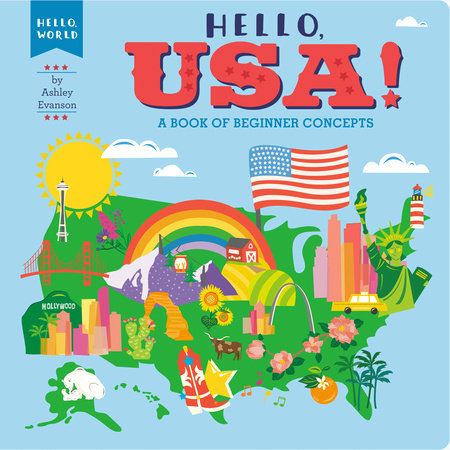 Hello, USA! by Ashley Evanson; Illustrated by Ashley Evanson