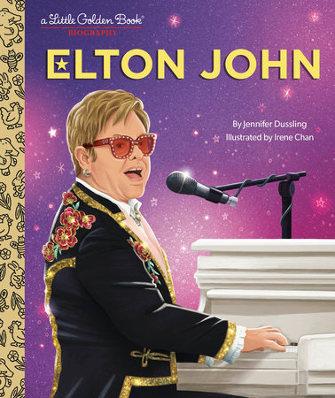 Elton John: A Little Golden Book Biography by Jennifer Dussling