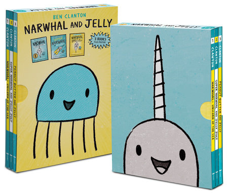 Narwhal and Jelly Box Set (Paperback Books 1, 2, 3, AND Poster) by Ben Clanton