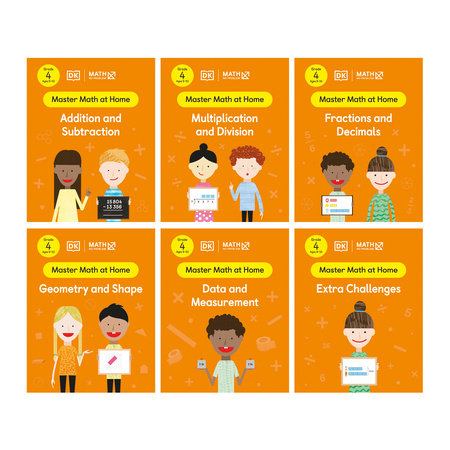Math - No Problem! Collection of 6 Workbooks, Grade 4 Ages 9-10 by Math - No Problem!