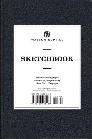Medium Sketchbook (Kivar, Black) by Watson-Guptill