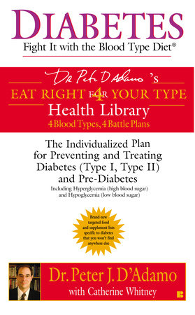 Diabetes Fight It With The Blood Type Diet By Dr Peter J D Adamo Catherine Whitney 9780425200063 Penguinrandomhouse Com Books