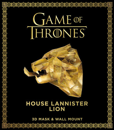 Game of Thrones Mask: House Lannister Lion (3D Mask & Wall Mount) by Wintercroft