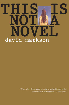This Is Not a Novel by David Markson