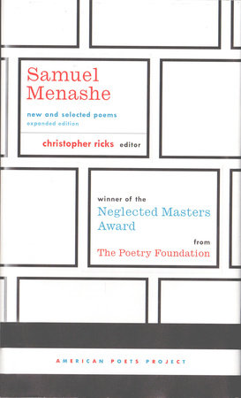 Samuel Menashe: New and Selected Poems by Samuel Menashe