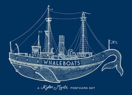 Whaleboats: A Kyler Martz Postcard Set by Kyler Martz