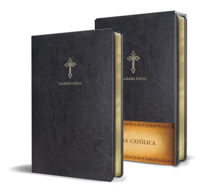 Biblia Católica en español. Símil piel negro, tamaño compacto / Catholic Bible. Spanish-Language, Leathersoft, Black, Compact by 