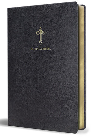 Biblia Católica en español. Símil piel negro, tamaño pequeño / Catholic Bible. Spanish-Language, Leathersoft, Black, Compact by 