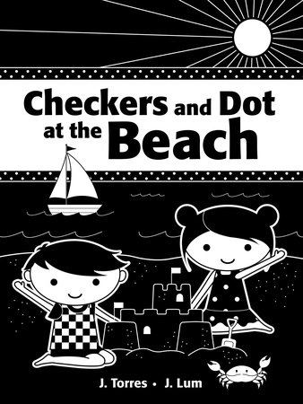 Checkers and Dot at the Beach by J. Torres
