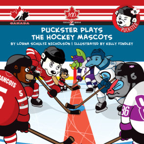 Puckster Plays the Hockey Mascots