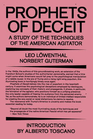 Prophets of Deceit by Leo Lowenthal and Norbert Guterman