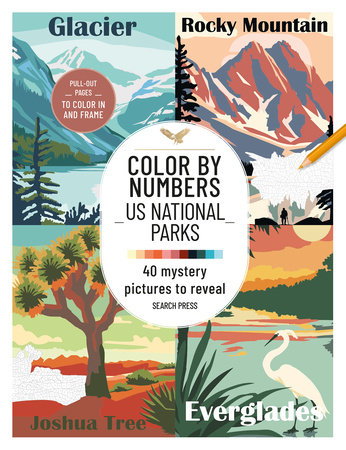 Color by Numbers US National Parks by Search Press