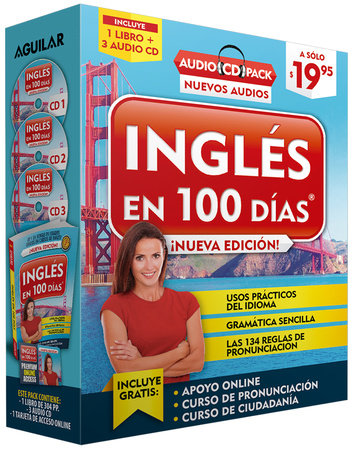 Inglés en 100 días - Curso de Inglés - Audio Pack (Libro + 3 CD's Audio) / English in 100 Days Audio Pack by Inglés en 100 días