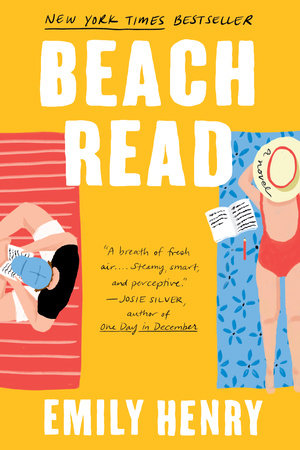 Book Cover: A man and woman reading on towels at the beach.