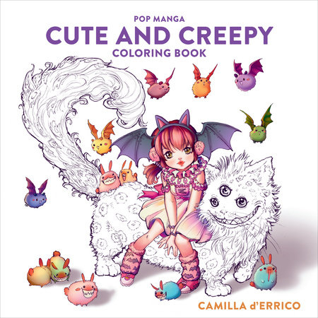 Creepy Coloring Book Manga Cute Pop And