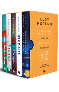 Estuche Eloy Moreno con: El bolígrafo de gel verde  -Tierra - El regalo - Invisible - Lo que encontré bajo el sofá / Eloy Moreno. Boxed Set