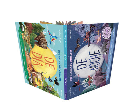 Qué hacen los animales de día... y de noche / Day to Night: A Flip Book by Michael Bright