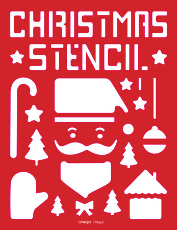 Stencil Book Christmas by Wonder House Books