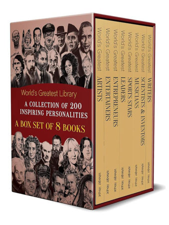 World's Greatest Library : A Collection of 200 Inspiring Personalities (Box Set of 8 Biographies) by Wonder House Books