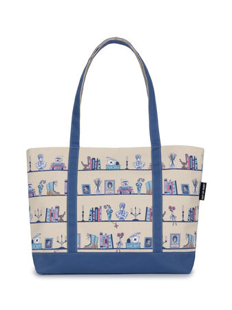 Pride and Prejudice Bookshelf Large Zippered Tote by Out of Print