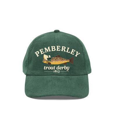Jane Austen's Pride and Prejudice - Pemberley Trout Derby Hat by Out of Print