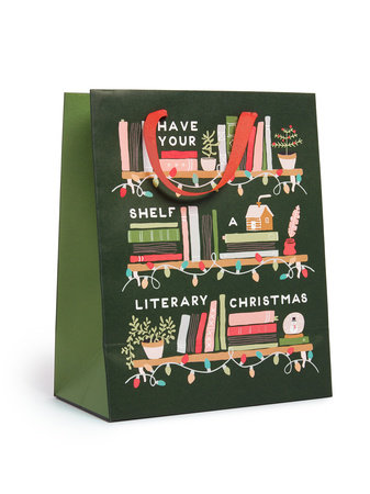 Have Your Shelf a Literary Christmas Gift Bag (Large) by Out of Print