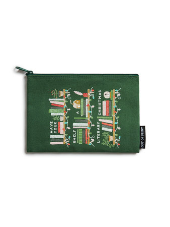 Have Your Shelf a Literary Christmas Pouch by Out of Print