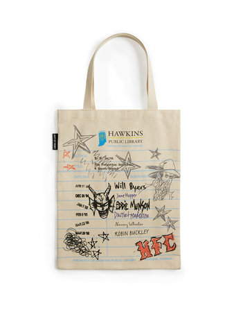 Stranger Things: Hawkins Public Library Tote Bag Book Cover Picture