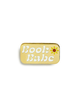 Book Babe Enamel Pin by Out of Print