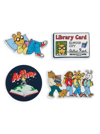 Arthur Stickers - Sticker Set of 4 Book Cover Picture