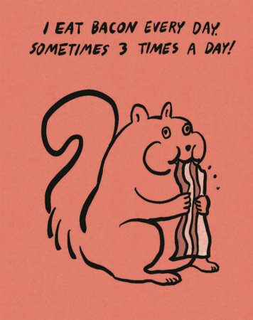 Humor Us Greeting Cards: Just for Laughs - I Eat Bacon Every Day (Pack of 6) by COMPENDIUM