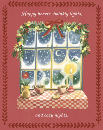 Love Muchly Greeting Cards: Holiday - Happy Hearts, Twinkly Lights (Pack of 6) by COMPENDIUM