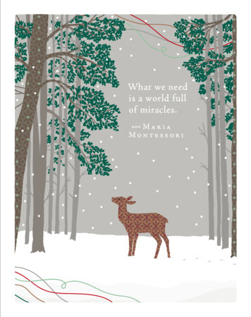 Positively Green Greeting Cards: Holiday - What We Need Is a World Full of Miracles (Pack of 6) by COMPENDIUM