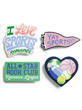 I Love Sports (Romance) Stickers - Sticker Set of 4 by Out of Print