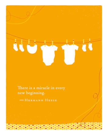 Positively Green Greeting Cards: Baby - There is a miracle in every (Pack of 6) by 