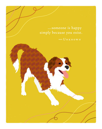 Positively Green Greeting Cards: Birthday - Someone is happy simpy because (Pack of 6) by 