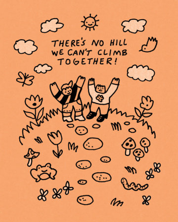 Humor Us Greeting Cards: Friendship - There's no hill we can't climb (Pack of 6) by 