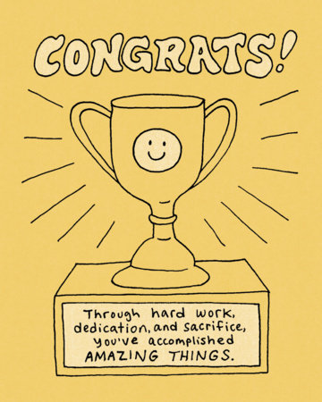Humor Us Greeting Cards: Congratulations - Congrats! Through (Pack of 6) by 