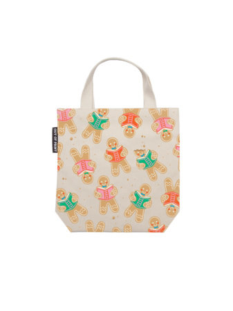 Gingerbread Book Club Mini Tote Bag by Out of Print
