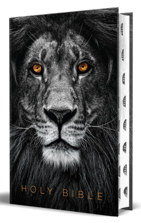 KJV Holy Bible, Large Print Handy Size format, Hardcover, Lion of Judah, Thumb Index, Ribbon Marker, and Red Letter by KING JAMES VERSION