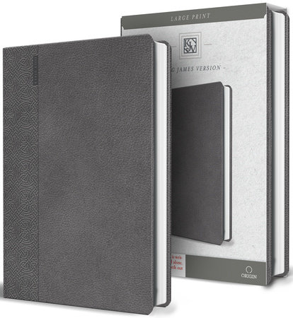 KJV Large Print Handy Size Gray Imitation Leather by KING JAMES VERSION