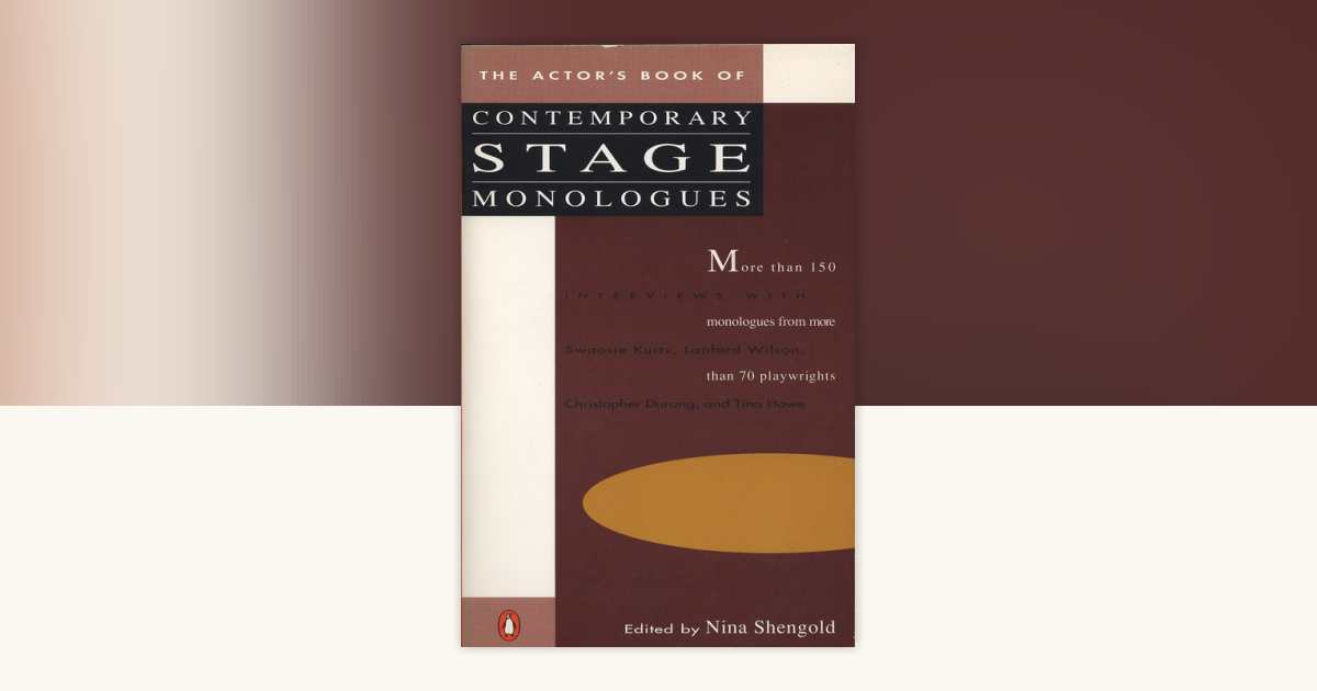 The Actor's Book of Contemporary Stage Monologues: 9780140096491 ...